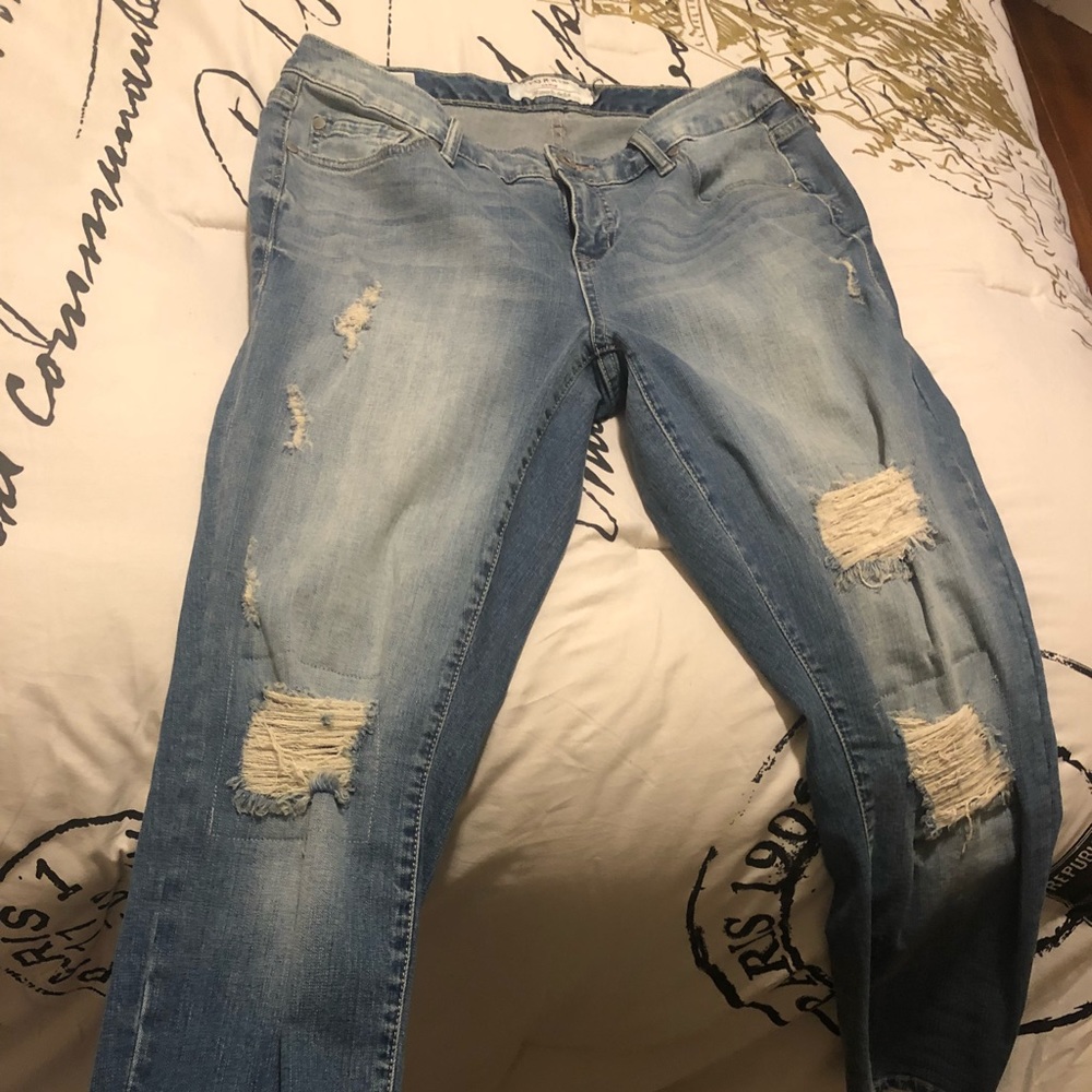 Torrid ripped jeans